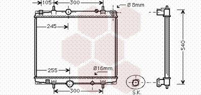 Van Wezel 40002274 - Radiator, racire motor aaoparts.ro