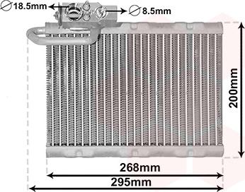 Van Wezel 4000V405 - Evaporator,aer conditionat aaoparts.ro