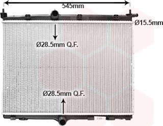 Van Wezel 40012703 - Radiator, racire motor aaoparts.ro