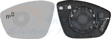 Van Wezel 4089835 - Sticla oglinda, oglinda retrovizoare exterioara aaoparts.ro