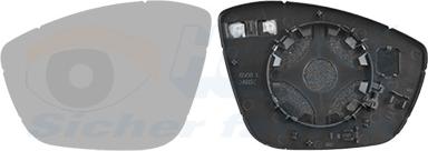 Van Wezel 4089837 - Sticla oglinda, oglinda retrovizoare exterioara aaoparts.ro