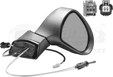 Van Wezel 4029804 - Oglinda exterioara aaoparts.ro