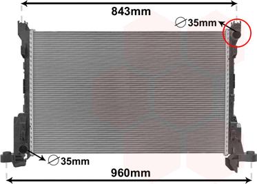 Van Wezel 43002625 - Radiator, racire motor aaoparts.ro