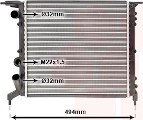 Van Wezel 43002042 - Radiator, racire motor aaoparts.ro