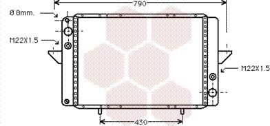 Van Wezel 43002060 - Radiator, racire motor aaoparts.ro