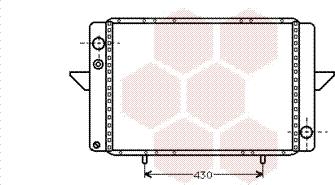 Van Wezel 43002107 - Radiator, racire motor aaoparts.ro