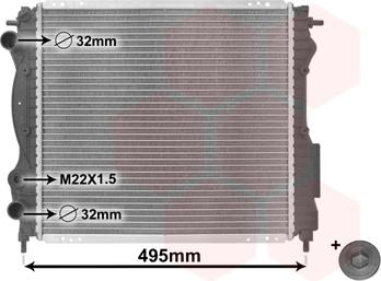Van Wezel 43002129 - Radiator, racire motor aaoparts.ro