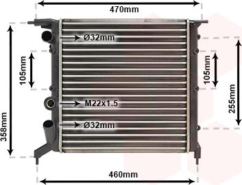 Van Wezel 43002121 - Radiator, racire motor aaoparts.ro