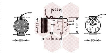 Van Wezel 4300K075 - Compresor, climatizare aaoparts.ro