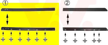 Van Wezel 4338424 - Elemente decorative / protectie, portiera aaoparts.ro