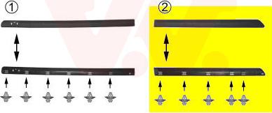 Van Wezel 4338425 - Elemente decorative / protectie, portiera aaoparts.ro