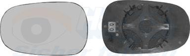 Van Wezel 4338835 - Sticla oglinda, oglinda retrovizoare exterioara aaoparts.ro