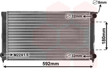 Van Wezel 58002045 - Radiator, racire motor aaoparts.ro