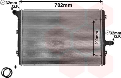 Van Wezel 58002208 - Radiator, racire motor aaoparts.ro