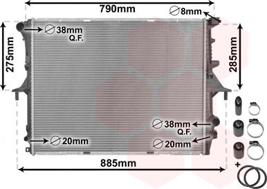 Van Wezel 58002214 - Radiator, racire motor aaoparts.ro