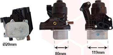 Van Wezel 58013733 - Radiator ulei, ulei motor aaoparts.ro