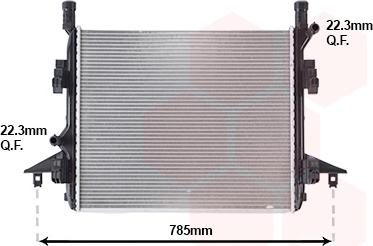 Van Wezel 58012736 - Radiator, racire motor aaoparts.ro