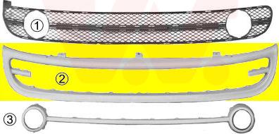 Van Wezel 5803599 - Grila ventilatie, bara protectie aaoparts.ro