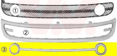 Van Wezel 5803589 - Grila ventilatie, bara protectie aaoparts.ro