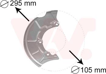 Van Wezel 5888372 - Protectie stropire,disc frana aaoparts.ro