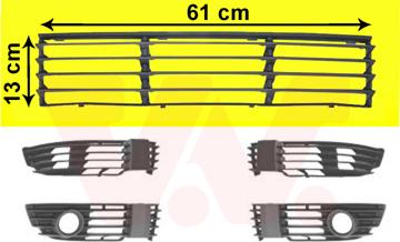 Van Wezel 5837590 - Grila ventilatie, bara protectie aaoparts.ro