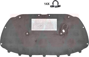 Van Wezel 5829460 - Material amortizare zgomot, nisa motor aaoparts.ro