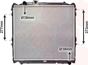 Van Wezel 53002248 - Radiator, racire motor aaoparts.ro