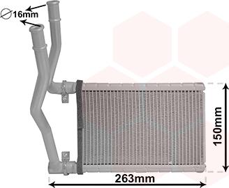 Van Wezel 52006146 - Schimbator caldura, incalzire habitaclu aaoparts.ro