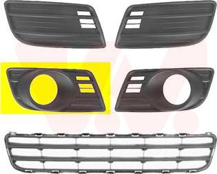 Van Wezel 5225594 - Grila ventilatie, bara protectie aaoparts.ro