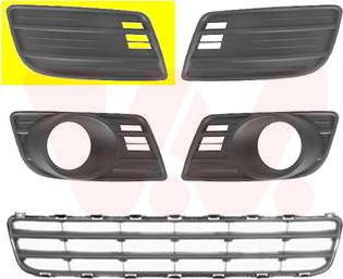 Van Wezel 5225592 - Grila ventilatie, bara protectie aaoparts.ro
