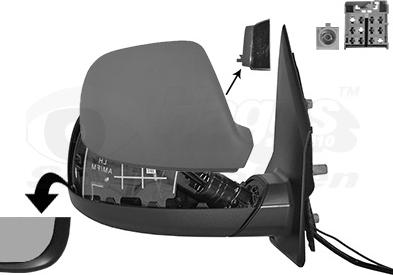 Van Wezel 5791828 - Oglinda exterioara aaoparts.ro