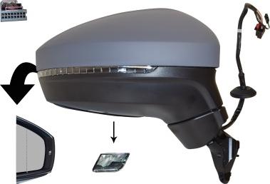 Van Wezel 5747818 - Oglinda exterioara aaoparts.ro