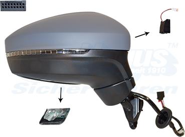Van Wezel 5747828 - Oglinda exterioara aaoparts.ro