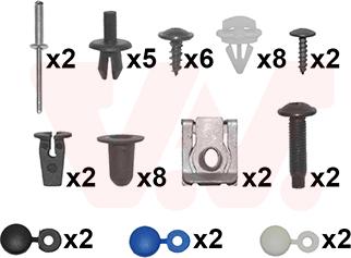 Van Wezel 5747794 - Set montaj, bara protectie aaoparts.ro