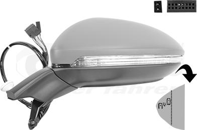 Van Wezel 5775815 - Oglinda exterioara aaoparts.ro