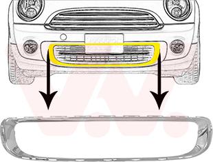 Van Wezel 0508596 - Grila ventilatie, bara protectie aaoparts.ro