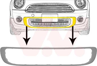 Van Wezel 0508597 - Grila ventilatie, bara protectie aaoparts.ro