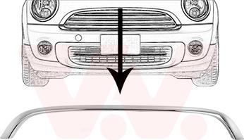 Van Wezel 0508518 - Banda de protectie, grila radiator aaoparts.ro