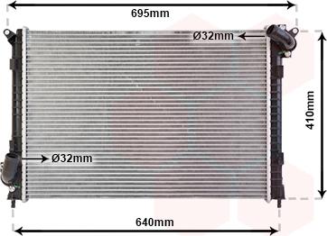 Van Wezel 06002307 - Radiator, racire motor aaoparts.ro