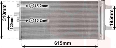 Van Wezel 06015702 - Condensator, climatizare aaoparts.ro