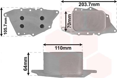 Van Wezel 06013700 - Radiator ulei, ulei motor aaoparts.ro