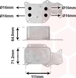 Van Wezel 06013735 - Radiator ulei, ulei motor aaoparts.ro