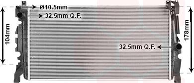 Van Wezel 06012726 - Radiator, racire motor aaoparts.ro