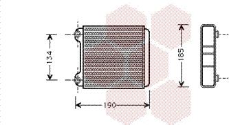 Van Wezel 03006183 - Schimbator caldura, incalzire habitaclu aaoparts.ro