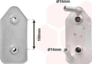 Van Wezel 03003356 - Radiator racire ulei, cutie de viteze automata aaoparts.ro