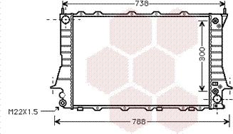 Van Wezel 03002084 - Radiator, racire motor aaoparts.ro