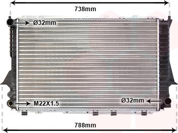 Van Wezel 03002083 - Radiator, racire motor aaoparts.ro