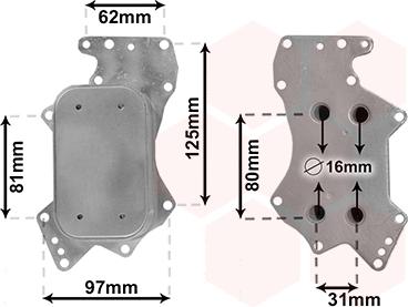 Van Wezel 03013701 - Radiator ulei, ulei motor aaoparts.ro