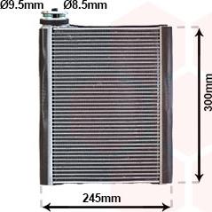 Van Wezel 0301V700 - Evaporator,aer conditionat aaoparts.ro