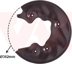 Van Wezel 0327374 - Protectie stropire,disc frana aaoparts.ro